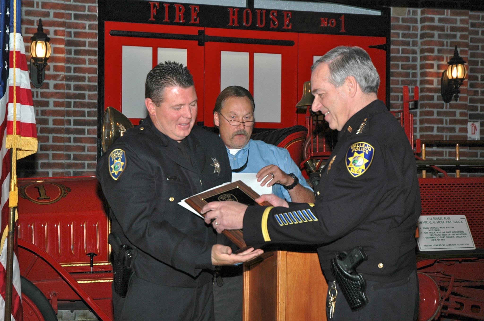 Detective Scott Yates receives the Officer of the Year award in 2010. 