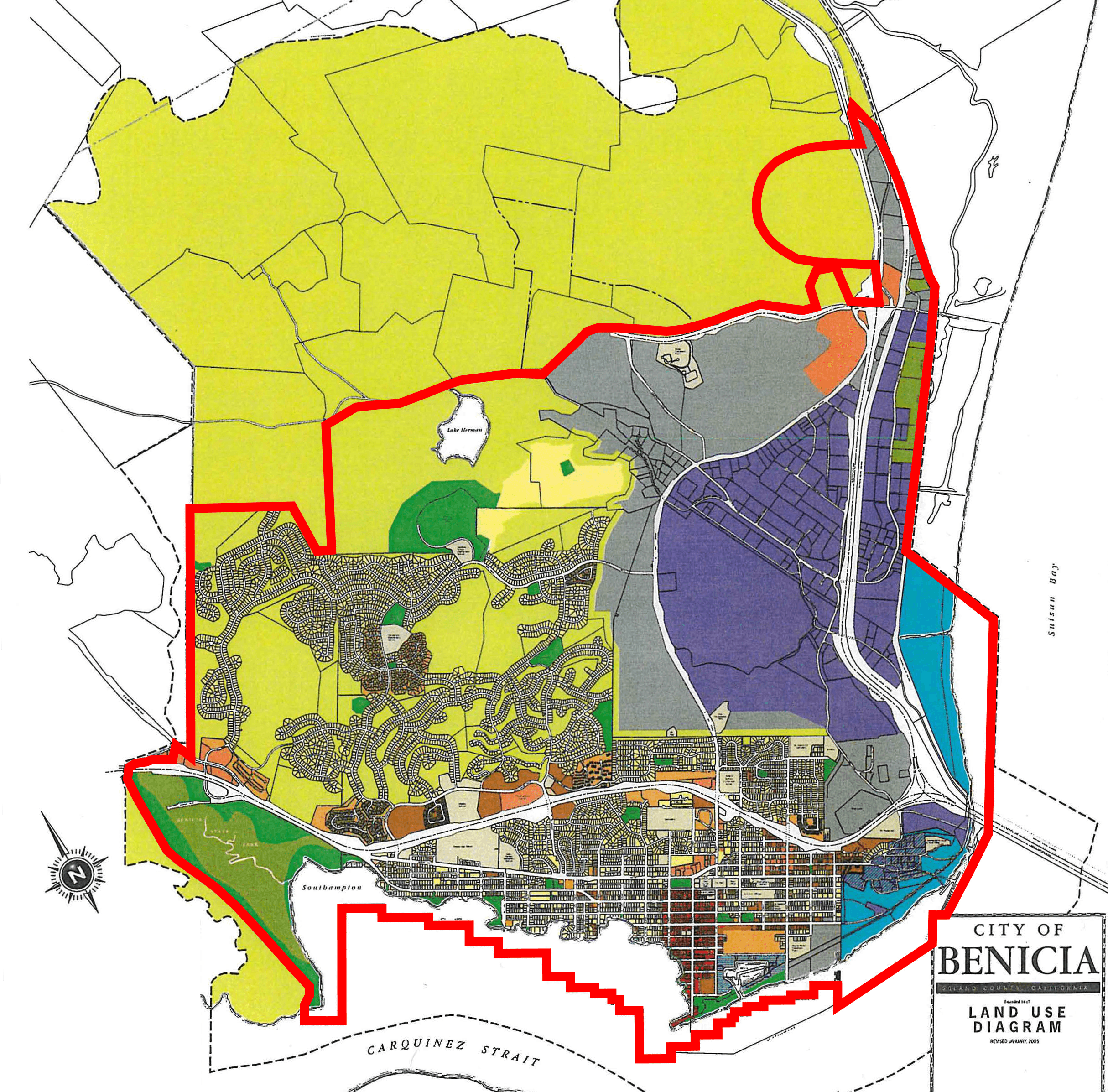 The city of Benicia's Urban Growth Boundary