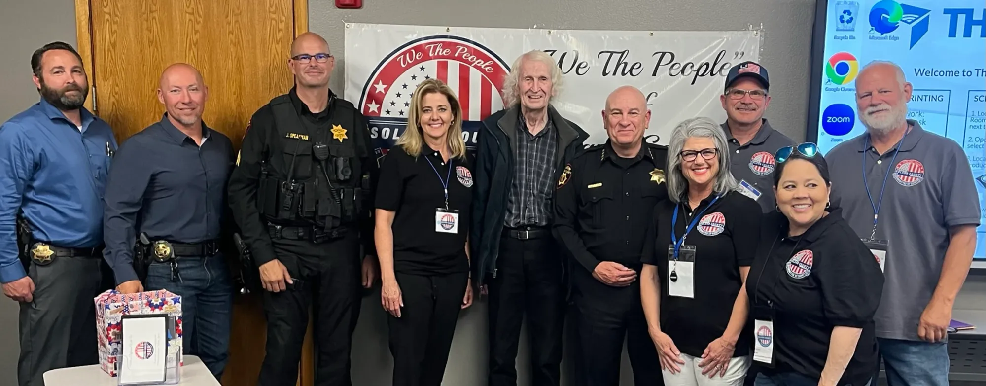 Solano Sheriff Tom Ferrara met with members of the Solano Committee of Safety