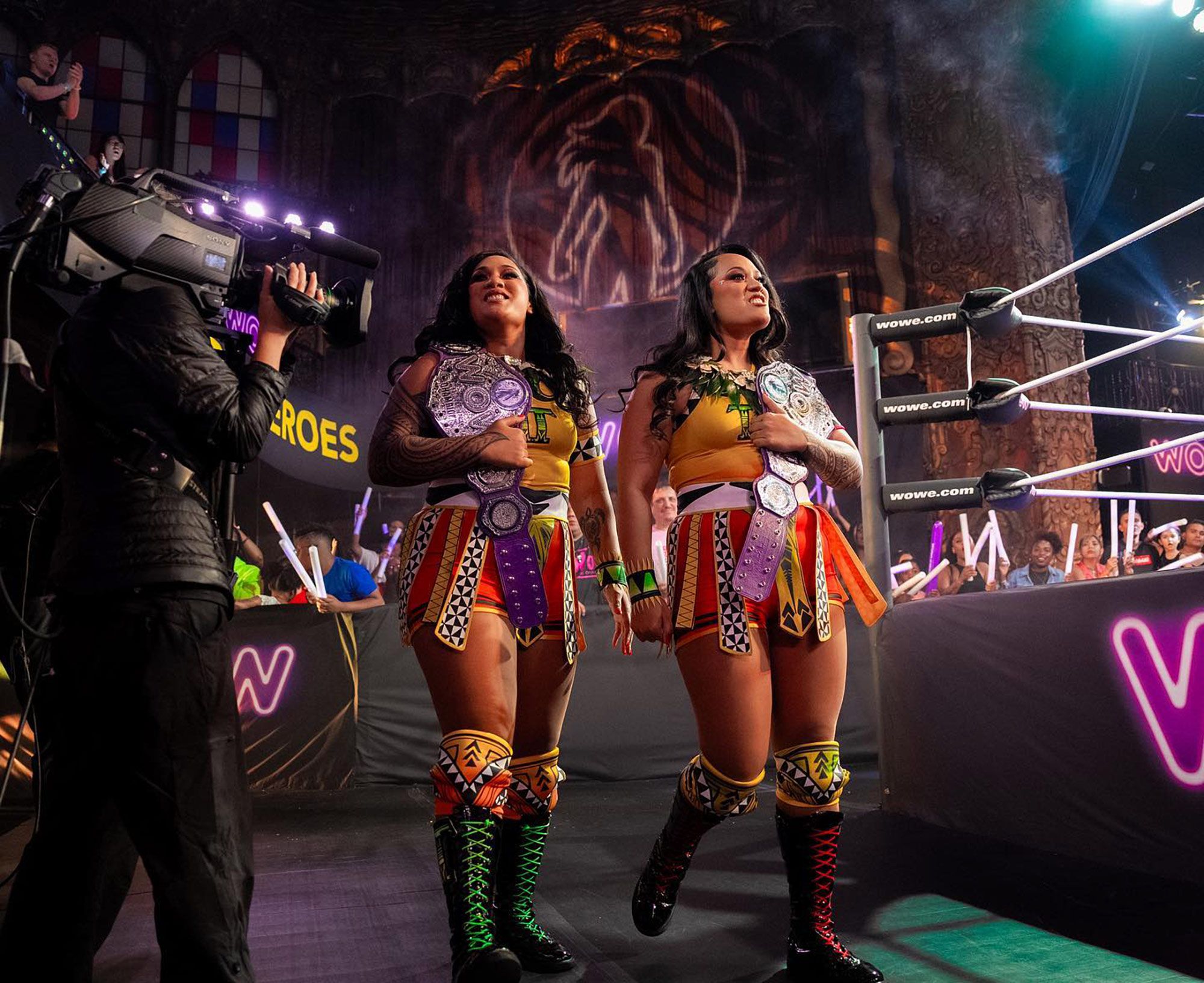 Vallejo natives and Women of Wrestling tag team champions the Tonga Twins