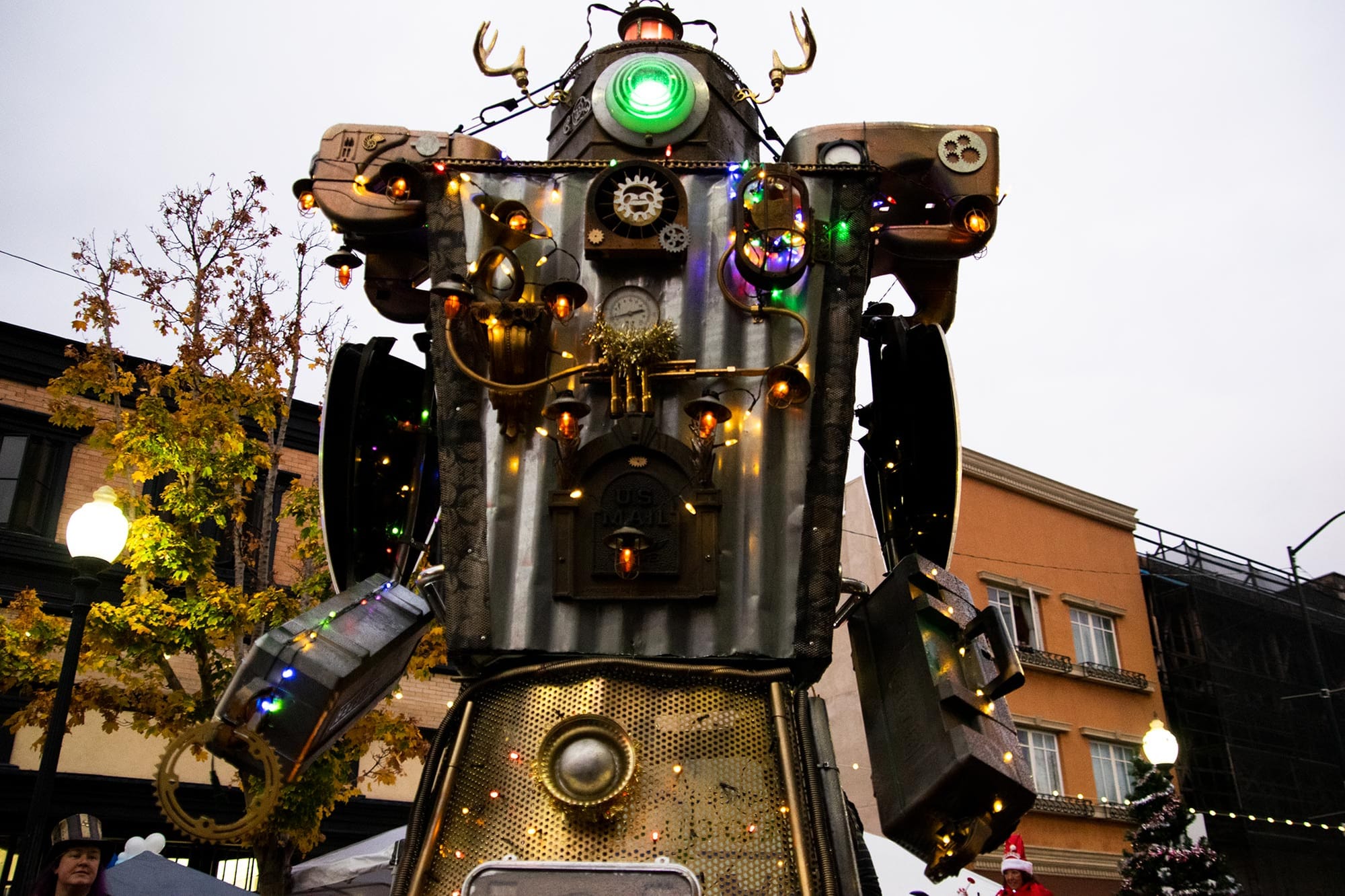 A robot from Vallejo's annual Mad Hatter parade.