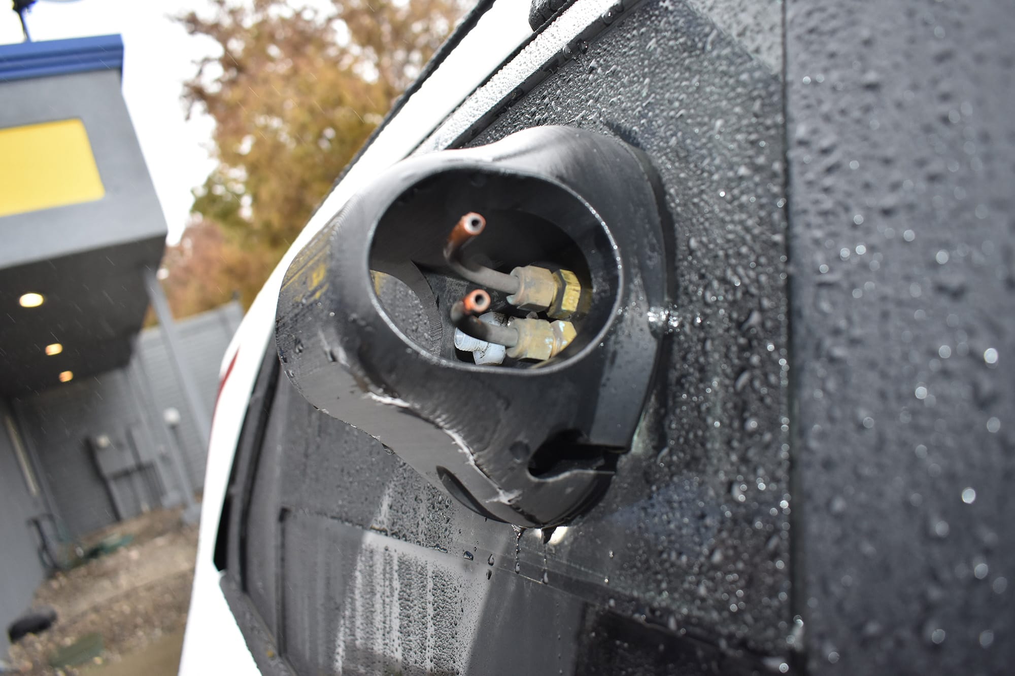 The air inlet on the side of the Aclima cars. Photo: Gretchen Smail