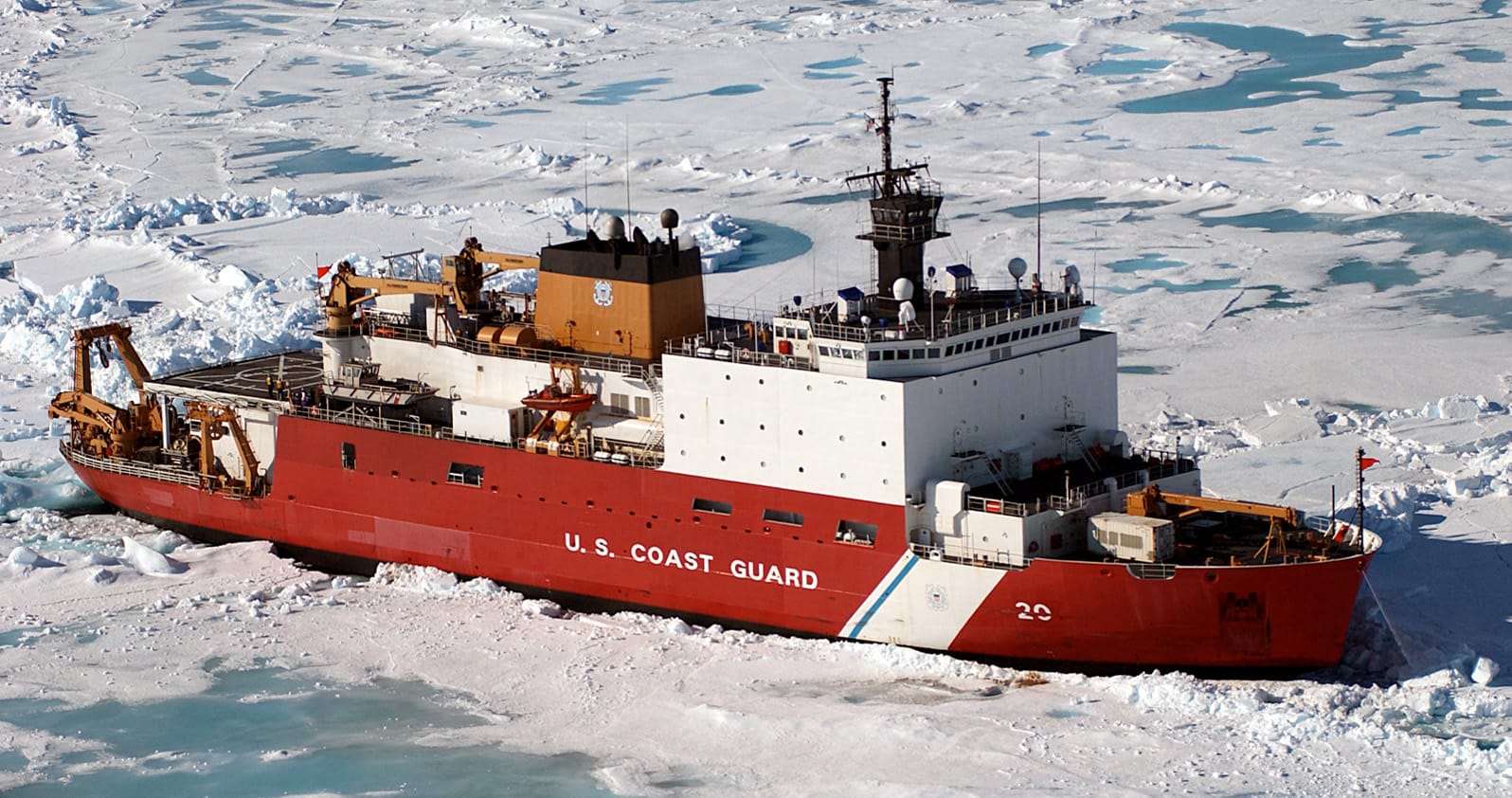 The U.S. Coast Guard ice breaker Healy. 
