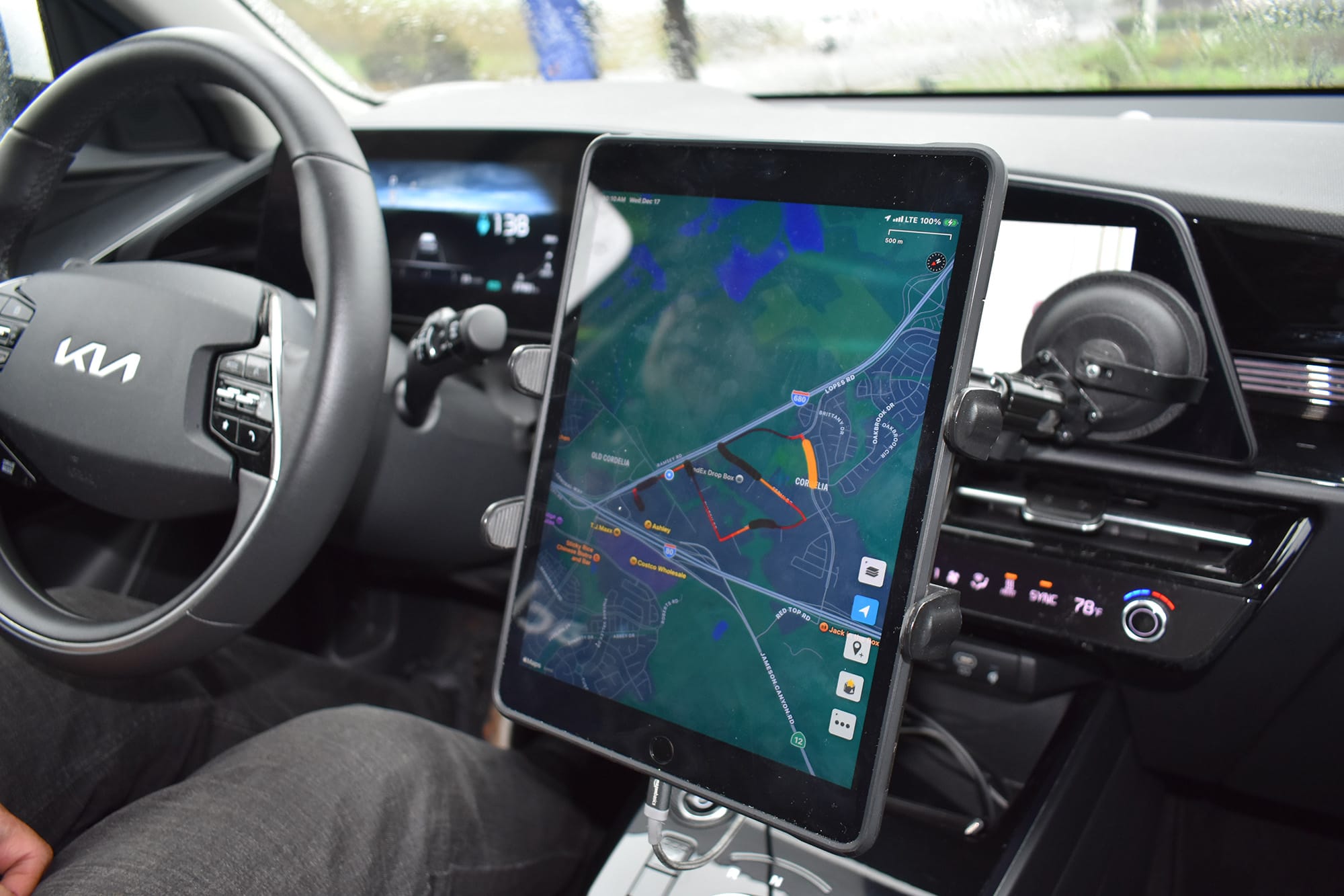 Example of a monitoring path for the Aclima cars. Photo: Gretchen Smail