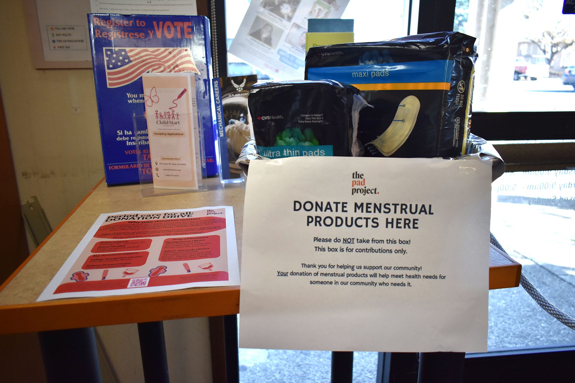 The donation box at Springstowne library.