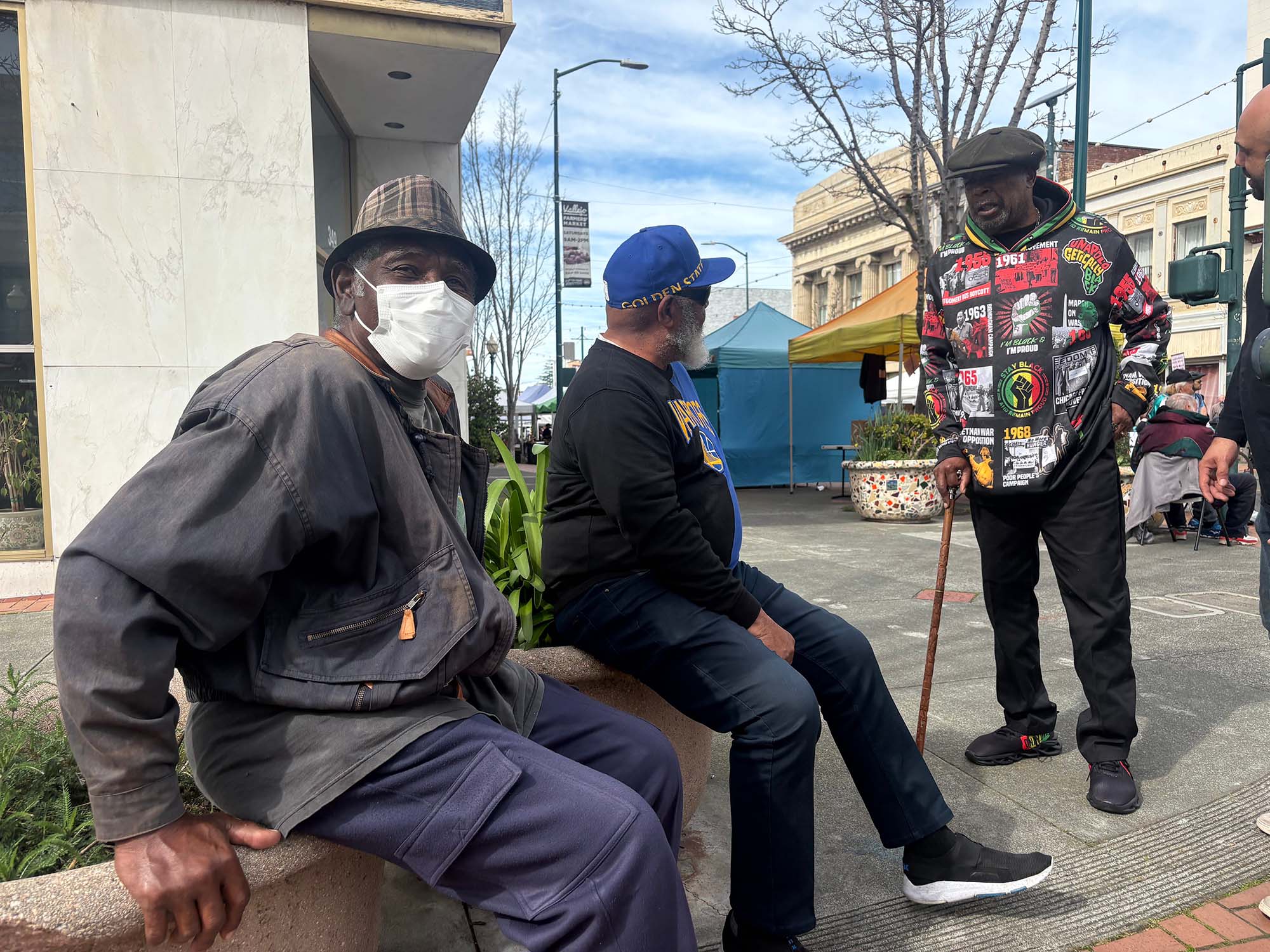 From left to right, Robert Graham, Don Garrett and Jerrold Hatchett