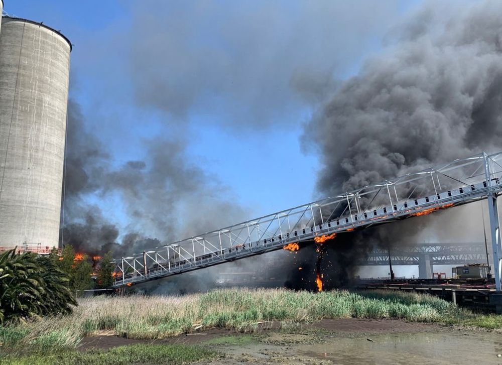 Benicia port fire likely caused by mechanical issue