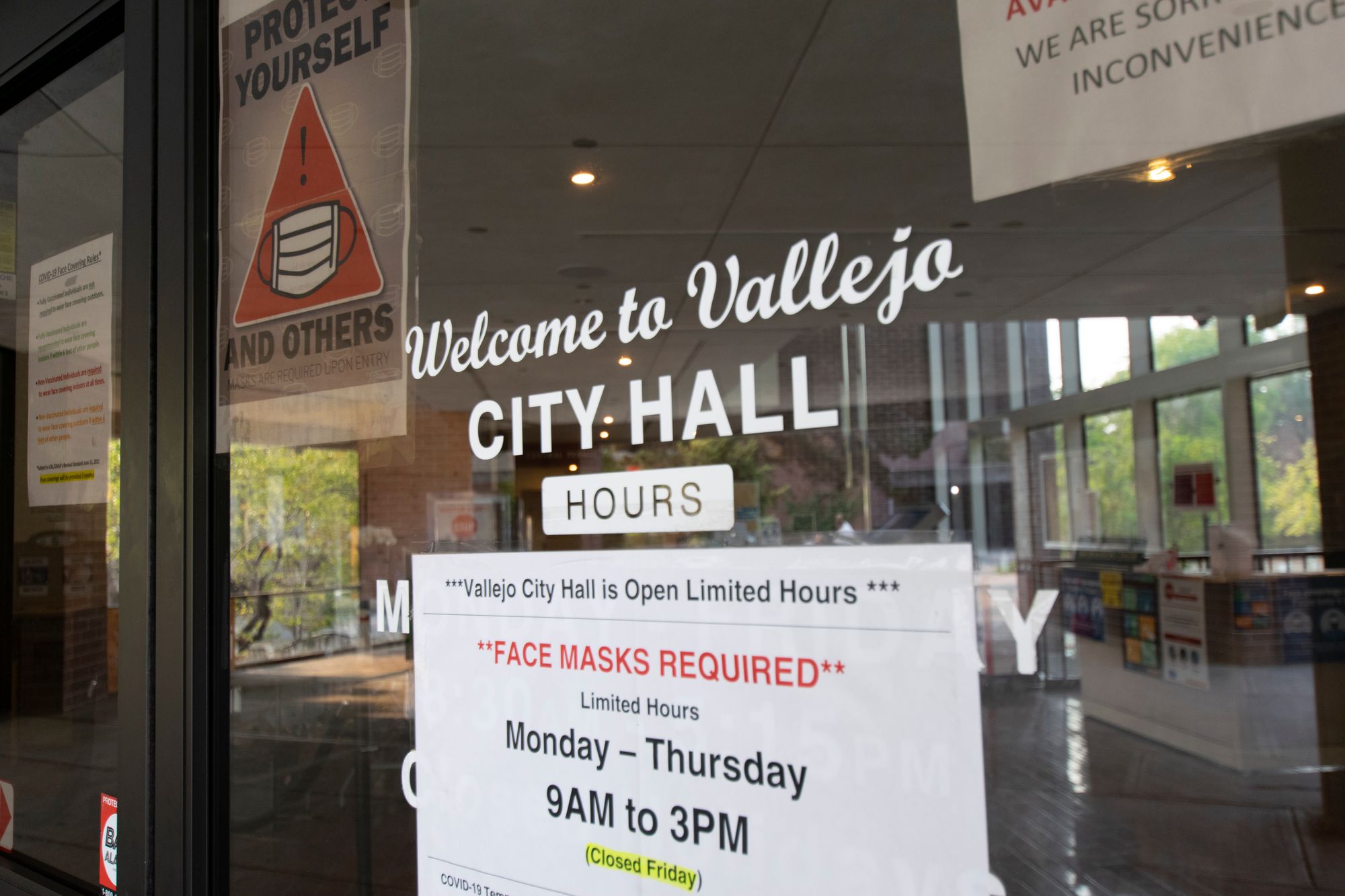 Vallejo updates its mask requirements for city buildings; fully vaccinated don't have to wear a mask