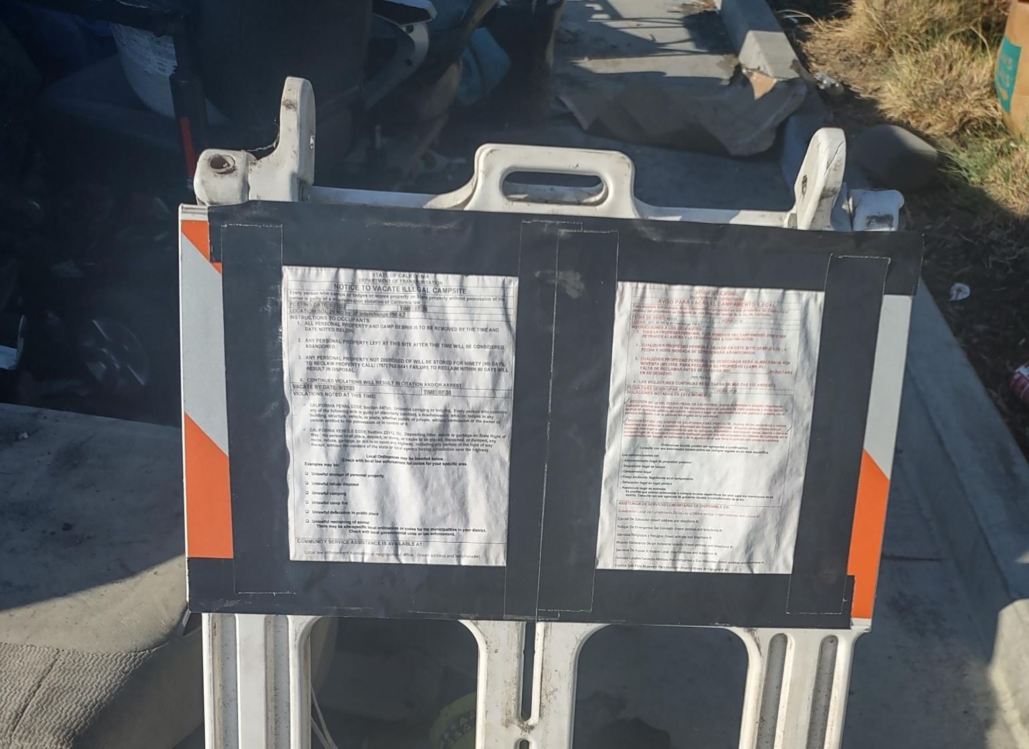 Vallejo warned Caltrans no shelter space was available prior to homeless sweeps