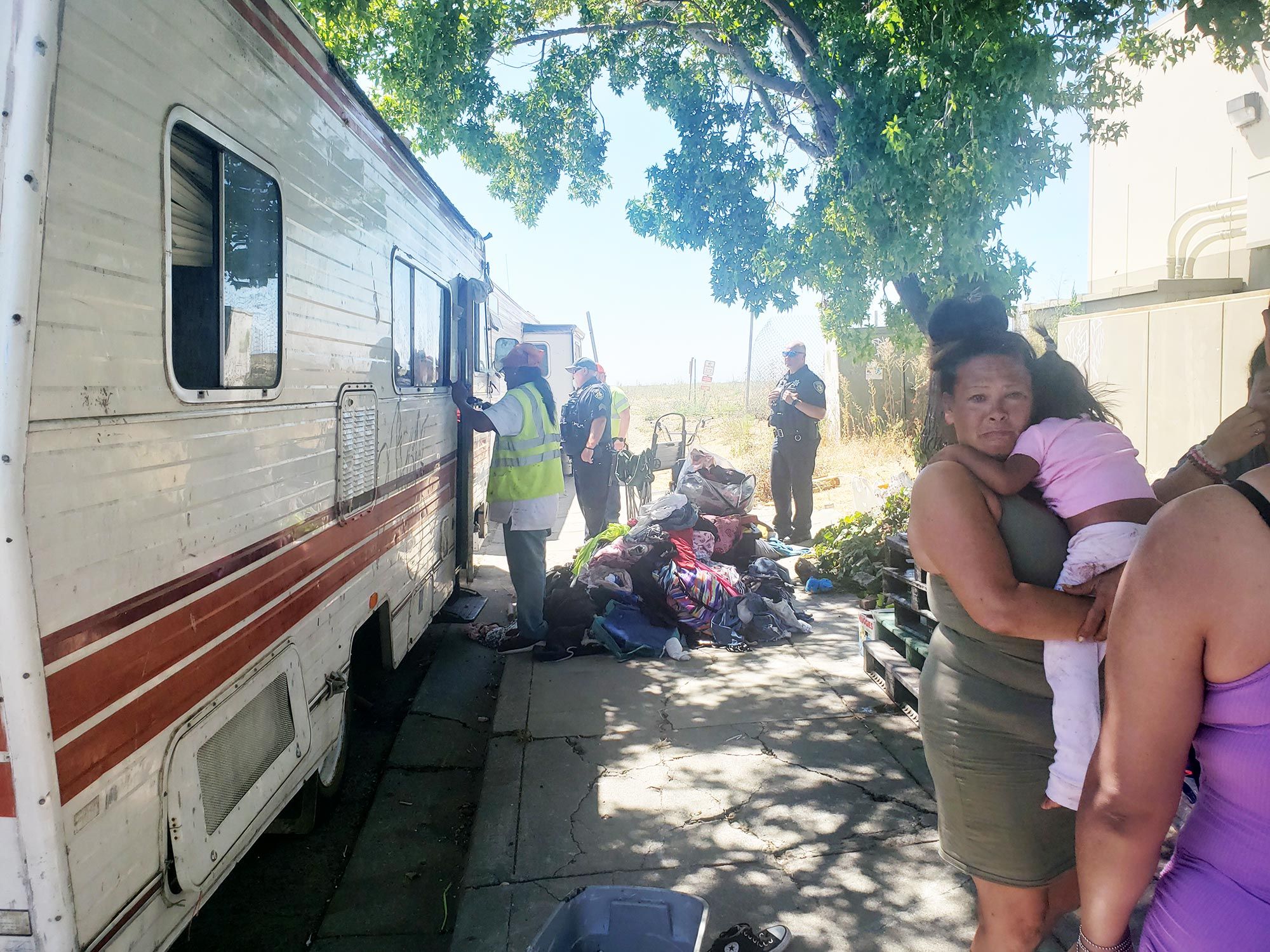 Vallejo tows RV, trailer leaving family on street, arrests activist
