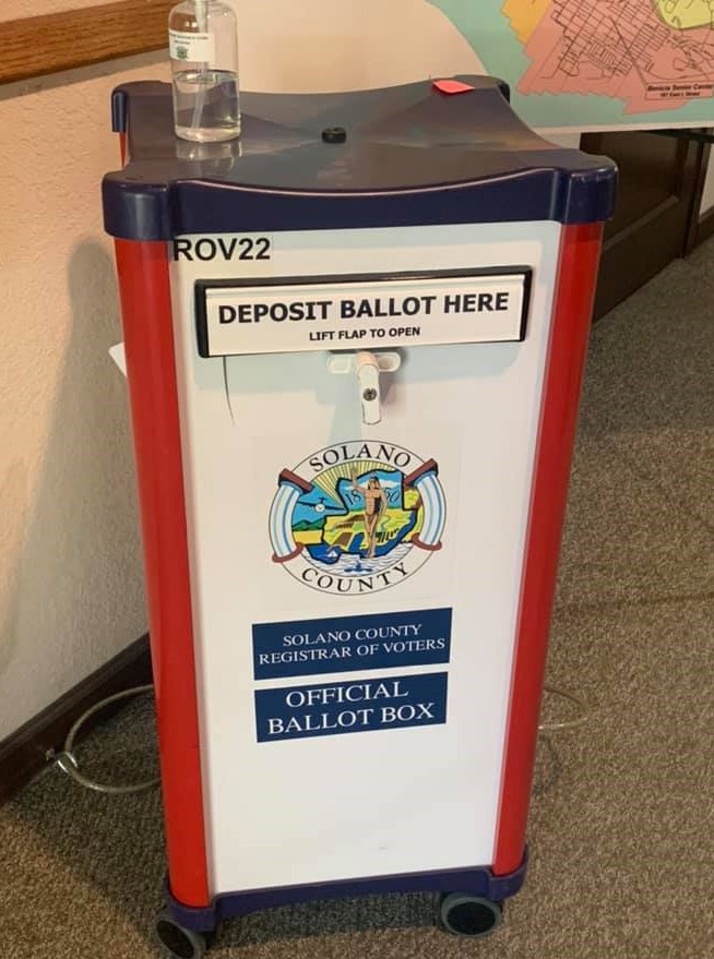 Benicia official says ballot boxes are only located in two places